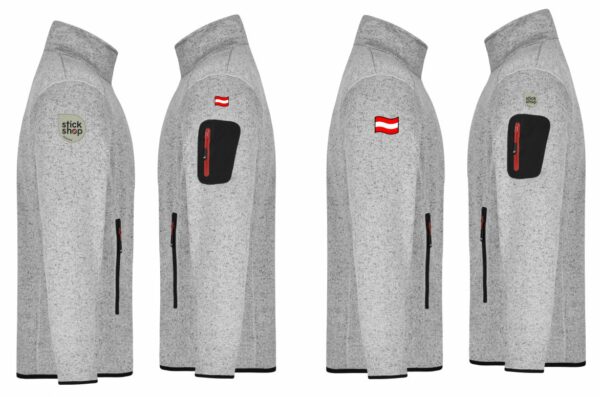 Österreich Jacke "Granit"  mit Adler Stick | Ohne Kapuze – Bild 4