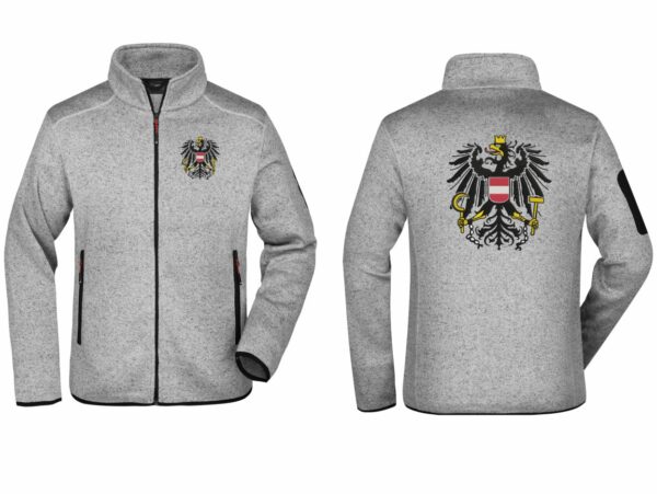 Österreich Jacke "Granit"  mit Adler Stick | Ohne Kapuze – Bild 3