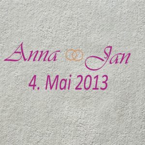BioHochzeit Handtuch Jan