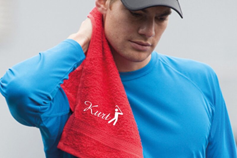 golftuch besticken golf handtuch mit namen