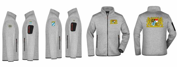 Bayern Jacke "Granit"  mit hochwertigem Wappen Stick – Bild 2